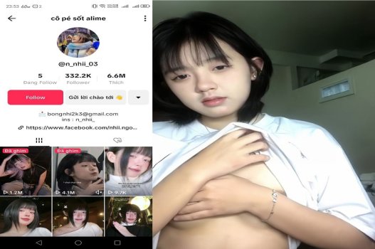 Ngọc Nhi da trắng xinh xắn lộ vòng một cho bạn xem